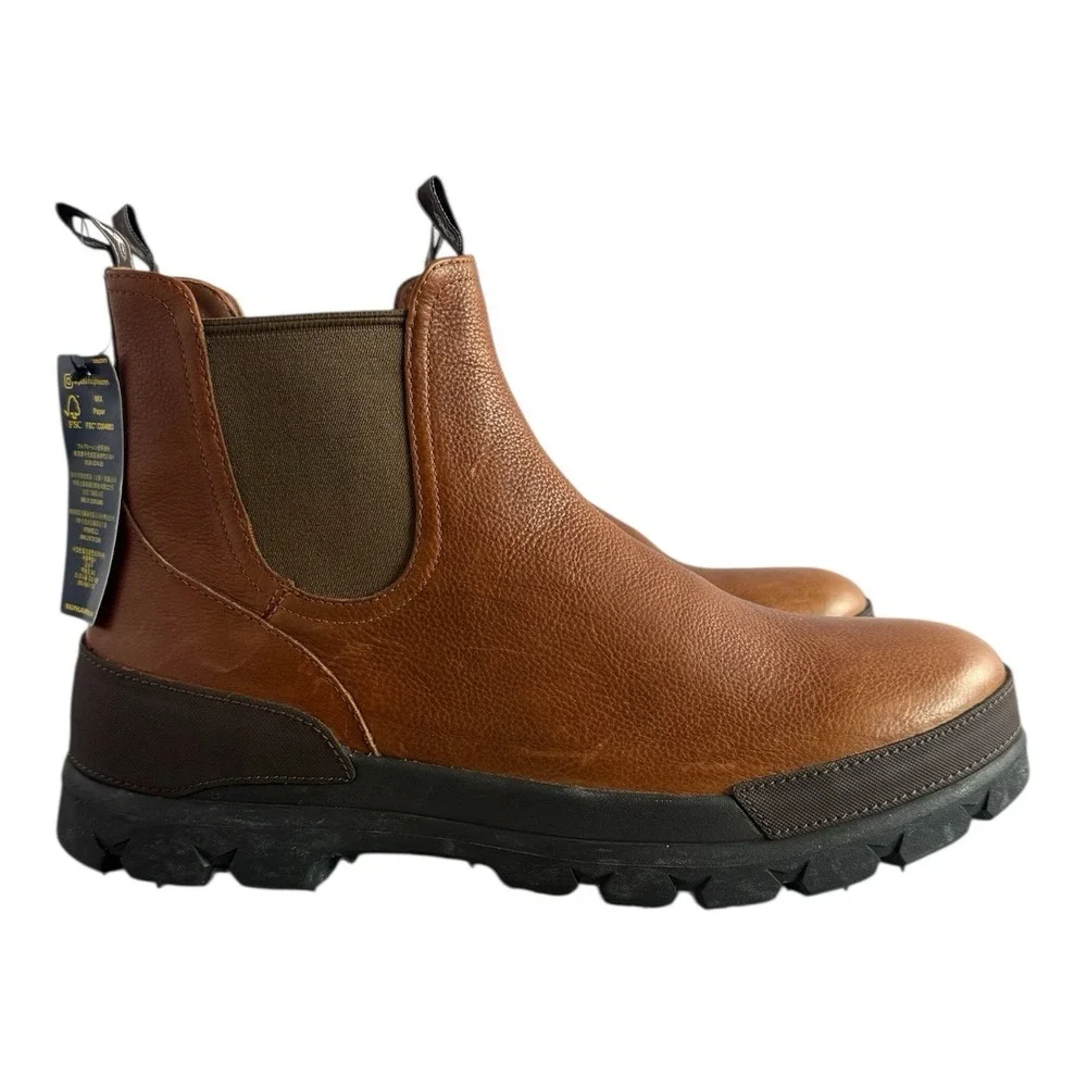 New POLO Ralph Lauren‎ Oslo Chunky Chelsea Boots Men's 13 D Tumbled Leather